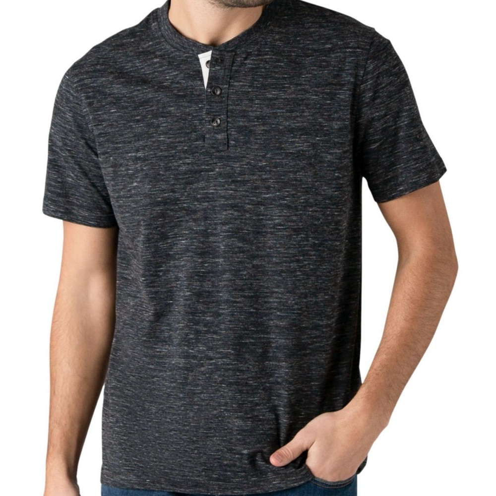 Lee Men’s Short Sleeve Textured Henley